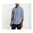 thumbnail image 3 of Nautica mens Classic Fit Stretch Solid Long Sleeve Button Down Shirt, Indigo, Large US, 3 of 3