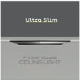 thumbnail image 3 of Next Glow Ultra Slim 7" LED Ceiling Light Fixture, 3000K Square, Dimmable Flush Mount Light, Black, 3 of 9