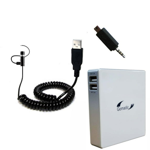 Gomadic High Capacity Rechargeable External Battery Pack suitable for the Nokia BH-803 - Portable Charger with TipExchange Technology