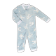 thumbnail image 1 of Pijamita Bunny 0-6 m (mameluco) Chiqui Mundo Pijamita Bunny 0-6 m (mameluco), 1 of 2