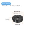 thumbnail image 2 of Uxcell Snap Bushing Grommet 1.38"(35mm) Mount Dia, 10Pack  Nylon Bushing Grommet, Black, 2 of 6