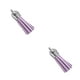 thumbnail image 1 of Llavero encantos Injueey 28 piezas Borla decoración DIY Púrpura claro 2Conjunto, 1 of 6
