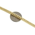 thumbnail image 4 of Real 10K Yellow Gold 3D Hollow Franco Box Link Chain 4.50mm Necklace 32 Inch, 4 of 6