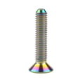 thumbnail image 3 of Wanyifa Titanium M8 15 20 25 30 35 40 45 50 60 65mm Full Thread Countersunk Flat Head Bolt Screw,M8x45 mm,Rainbow,4 Pcs, 3 of 7