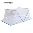 thumbnail image 3 of kurtrusly Foldable Bottomless Mosquito Net Portable And Safe Sleeping Option Comfortable Sleeping Environment Blue 135*190*80cm, 3 of 6