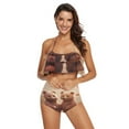 thumbnail image 2 of Ckdifva Cute Bears Womens High Waisted Bikini Set Two Piece Swimsuit Bathing Suits, 2 of 5