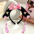 thumbnail image 1 of Traditional Women Tassel Hanfu Headdress Chinese Antique Headdress Flower Royal Court Headwear Princess Headhoop Chinese Style Headwear Hanfu Hair Hoop B, 1 of 8