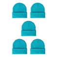 thumbnail image 2 of Minnieouse Beanie Hats Gorros de punto Skullcap Manga térmica Sombrero multifuncional Esquí casual Accesorios para el cabello Azul cielo Type2 NO2, 2 of 6