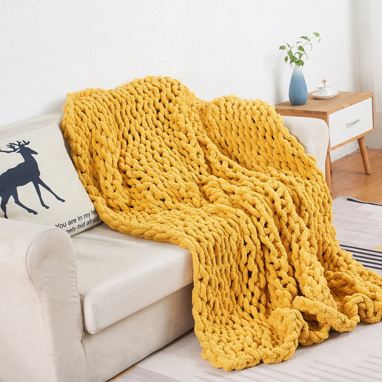 Handmade Chunky Knit Blanket Soft Warm Throw Nepal Ubuy