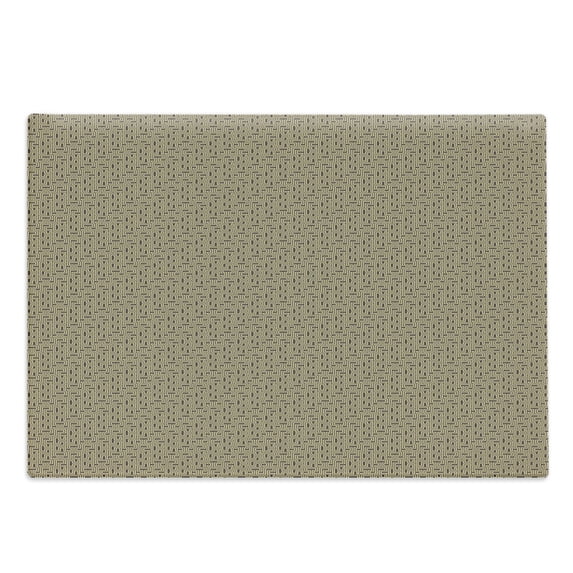 Earth Tones Cutting Board, Maze Pattern with Geometric Shapes Squares Contemporary Illustration, Decorative Tempered Glass Cutting and Serving Board, in 3 Sizes, by Ambesonne