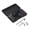 thumbnail image 2 of Socket and Ratchet Wrench Set, Screwdriver Socket Ratchet Wrench Kit 72 Teeth Heat Treated Design 5 Rotation Angle  for Outdoor, 2 of 7