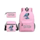 thumbnail image 1 of Amplificador Lilo; Mochila Stitch Conjunto De Tres Piezas Mochila Escolar Color Rosa, 1 of 1