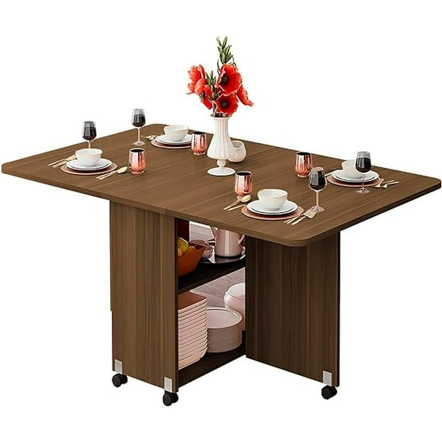 Mesa Plegable de Madera Bluelander, Café Oscuro
