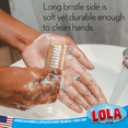 thumbnail image 3 of LOLA Hand & Nail Cleaning Brush W/ Wood Block, Dual-Sided, Soft & Stiff - 3 CT, 3 of 7