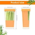 thumbnail image 3 of CSSJKYJ Fresh Herb Keeper for Refrigerator, Clear BPA-Free Herb Saver, Storage Container for Cilantro, Parsley Orange, 3 of 7