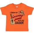 thumbnail image 3 of Inktastic I Listen to Country Music with My Daddy Guitar and Hat Boys or Girls Toddler T-Shirt, 3 of 5