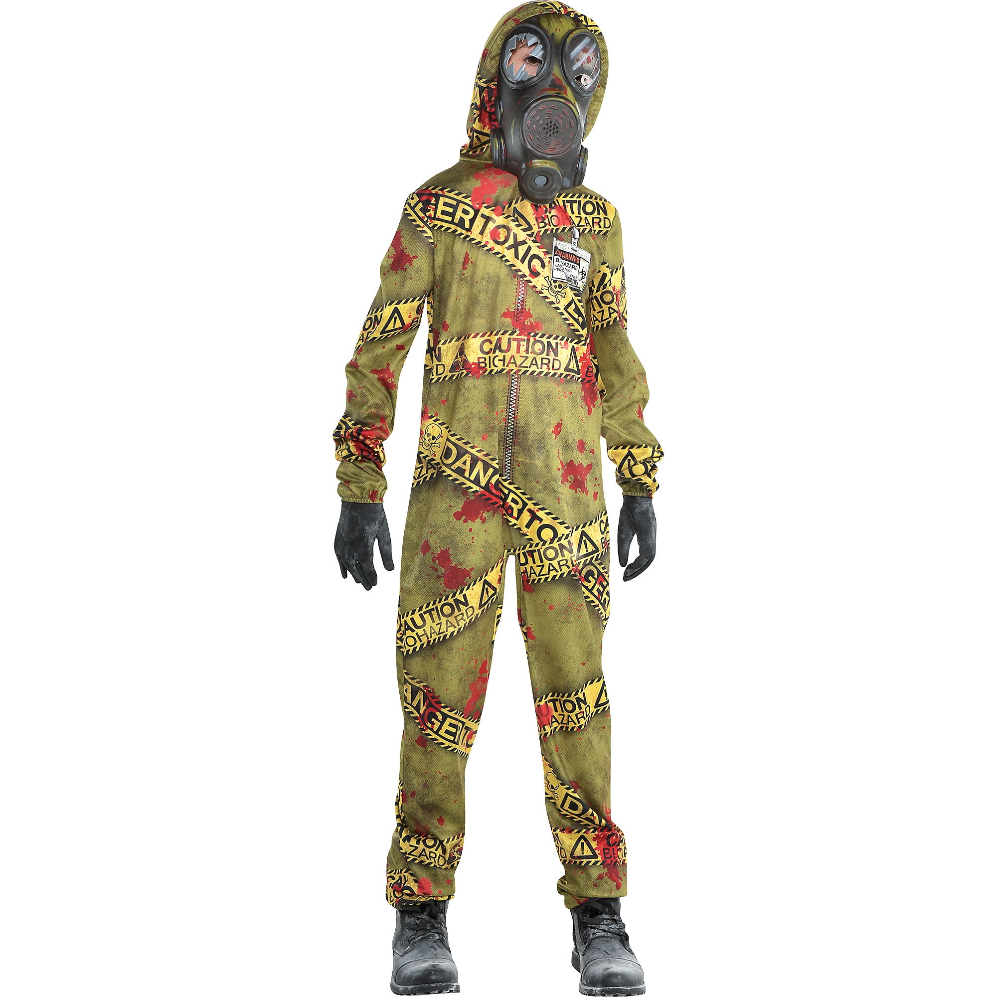 Amscan Quarantine Zombie Halloween Costume for Boys, Large, Includes