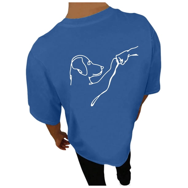 Playeras Para Hombre Gimnasio Masculino Oversize Primavera Y Verano Tendencia Joven Gran Tamaño Espalda Patrón Estampado Manga Corta Camiseta Superior