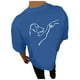 thumbnail image 1 of Playeras Para Hombre Gimnasio Masculino Oversize Primavera Y Verano Tendencia Joven Gran Tamaño Espalda Patrón Estampado Manga Corta Camiseta Superior, 1 of 5
