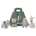 thumbnail image 3 of Lujosa tienda de campaña para safari/selva verde con corderos e hiedra con animales de peluche, 3 of 4