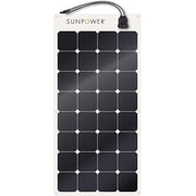 100W Flexible Solar Panel SunPower Monocrystalline Lightweight RV Marine Off-Grid Charging MC4 Portable Solar Panel