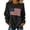Black, variant on Women's American Flag Novelty Pullover Sweater, Oversized USA Flag Print Knit Top, Cozy Long Sleeve Casual Sweater for Holiday Cosplay Daily Wear White M