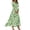 Fluorescent Green, variant on Women's Fashion Floral Print 3/4 Sleeve Loose Casual Dress, Comfortable Flowy Midi Sundress with Feminine Silhouette for Daily Wear,Pink 2XL