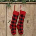 thumbnail image 4 of pstuiky Decoración de pared de lana, bolsas de regalo navideñas, colgante navideño, bolsa de dulces tejida, calcetines de rejilla., 4 of 5