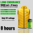 thumbnail image 4 of Spostyle Children Heated Vest USB Charging Heating Jacket Smart Heated Polyester Coat Boys Girls Outdoor Kids Running For 110-170cm Height (10000mAH Battery Optional), 4 of 7