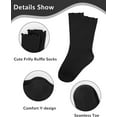 thumbnail image 4 of Ruffle Socks for Girls Kids Toddler Turn Cuff Dress School Uniform Sock, 4 of 4