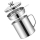 thumbnail image 2 of ColoMX Recipiente para grasa de acero inoxidable con colador, recipiente para almacenamiento de aceite, recipiente para grasa, recipiente para aceite, 2 of 8
