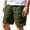 Army Green, variant on fheaev Golf Dress Shorts for Men Solid Color Button Zipper Casual Summer Beach Shorts Flat Front Shorts for Work Casual