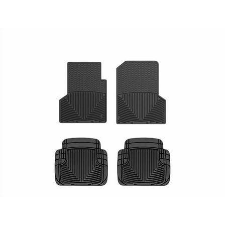 WeatherTech All-Weather Floor Mats compatible with 1997-2006 Jeep Wrangler 2-Door - 1st & 2nd Row, Black