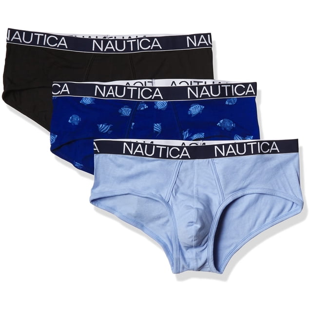 Bóxers de Algodón Elástico para Hombre Nautica, Paquete de 3