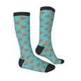 thumbnail image 3 of Daiia Sports Socks Funny Chicken Printed Novelty Crew Socks for Men Women Knee High Socks Cotton Socks Soft & Breathable Support Unisex Socks, 3 of 9