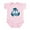 Petal Pink, variant on CafePress - Peace Dolphin Infant Bodysuit - Baby Light Bodysuit, Size Newborn - 24 Months