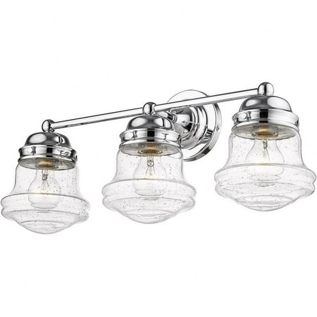

3 Light Bath Vanity in Transitional Style-9.5 inches Tall and 22.5 inches Wide Chrome Bailey Street Home 372-Bel-4652417