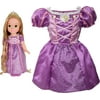 Disney Princess Rapunzel Toddler Doll & Girl Dress Gift Set