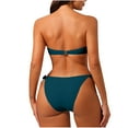 thumbnail image 5 of Strapless Bathing Suits for Women 2-Piece High Supportive Wire-Free Tube Top High Cut Briefs, 5 of 5