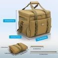 thumbnail image 2 of Hafmall 24L Large Soft-Sided Cooler with Adjustable Shoulder Strap, Khaki, 2 of 7