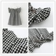 thumbnail image 4 of Robe d'Été à Carreaux pour Bébé Fille, Chemise Sans Manches en Dentelle, Robe de Princesse, Robe de banquet, Robe de Fête, 4 of 4