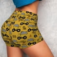 thumbnail image 4 of Vsdgher Modern Truck print Workout Shorts for Women Seamless Soft Smooth Gym Yoga Scrunch Active Exercise Fitness Shorts, 4 of 8