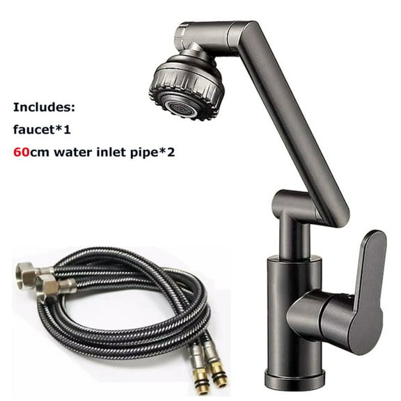 Stainless Steel 1080 Degree Swivel Faucet Easy Installation And Stylish