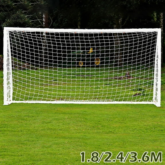 Ghojet Soccer Goal Net Heavy Duty Polyethylene Anti-impact Football Post Net Foldable Portable Soccer Net Football Game Equipment for Club School Football Match Training