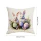 thumbnail image 3 of Decoraciones de Pascua, Adornos de Pascua, Regalos de Pascua Funda de almohada Funda de almohada de Pascua caliente Material de lino Funda de almohada de Pascua de lino, 3 of 6