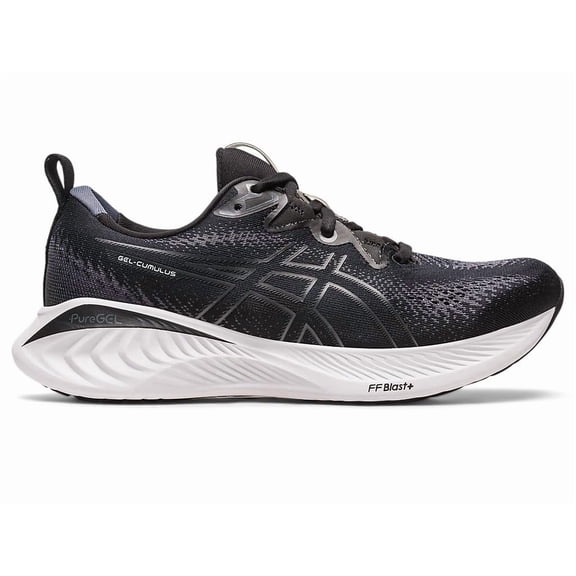 ASICS Women's Gel-Cumulus 25 Running Shoes, 10.5 US ( WIDE ), Black/White