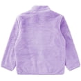 thumbnail image 4 of TSSOE Kids Girls Polar Fleece Jacket Long Sleeve Outwear Coat Casual Sherpa Jacket Zip Up Outerwear Purple 100, 4 of 7