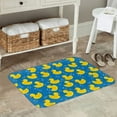 thumbnail image 7 of Rateoe Rubber Duck Pattern Flannel Door Mat Indoor Outdoor Entrance, Waterproof All-Weather Doormat,Fade Resistant, Low Profile Entryway Mat 16x24in, 7 of 7