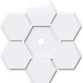 thumbnail image 3 of 20"OD x 2"ID x 7"C x 1"P Daisy Architectural Grade PVC Contemporary Ceiling Medallion, 3 of 4