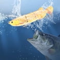 thumbnail image 3 of Lifelike Slow Sinking Fishing Lure Realistic Trout Shad Tackle, Slow Sinking Glide Bait with Tail Movement for Freshwater Saltwater Fishing, 1PC, 3 of 4